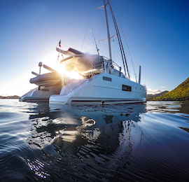 side of boat on the water