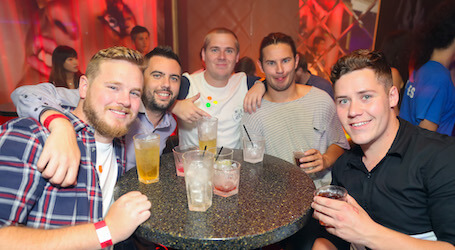 group of bucks on a pub crawl