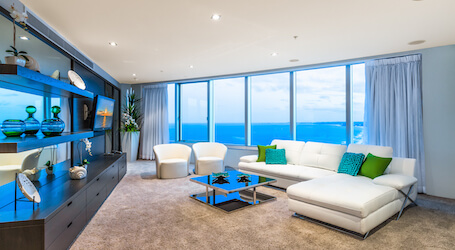 surfers paradise sub penthouse accomodation view over ocean