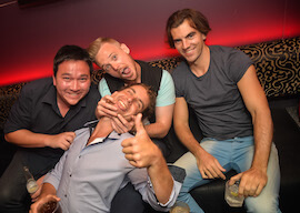 group of bucks on pub crawl hobart
