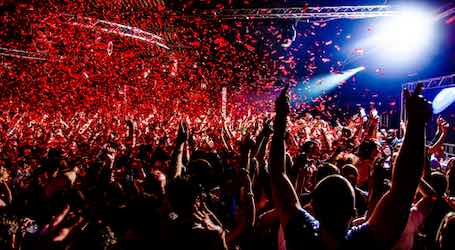 large crowd partying at surfers paradise nightclub