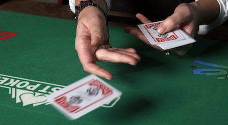 group of bucks playing poker