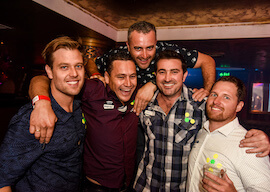 bucks group drinking at cairns nightclub