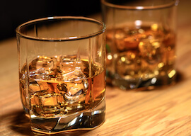 glasses of whisky