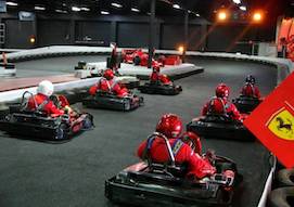 group of bucks on the go kart track in melbourne