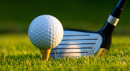 group of bucks playing golf