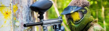bucks in paintball field hit by paintball