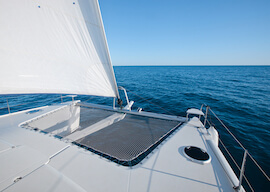 side of private yacht
