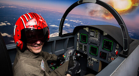 buck flying jet simulator