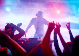 dj playing at sydney nightclub