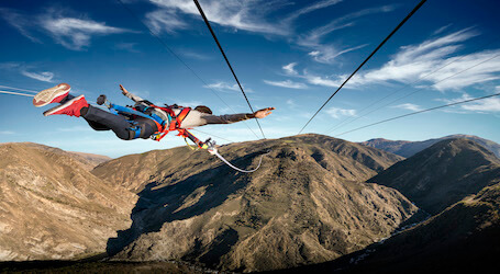 buck jumping off queenstown ledge jump