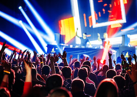 group of bucks in a nightclub