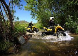 group of bucks off road quad biking