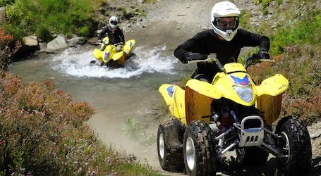 group of bucks off road quad biking