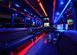 Inside of bucks limousine transfer