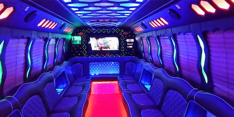 inside of bucks limousine transfer