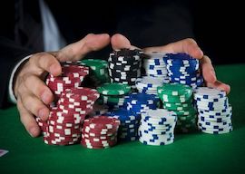 group of bucks playing poker