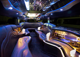 inside of bucks transport stretch hummer