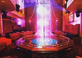 inside of hollywood showgirls dancing stage