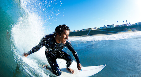 buck surfing in byron bay