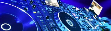 dj playing music at nightclub