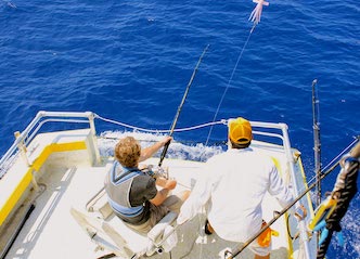 group of bucks deep sea fishing on the Gold Coast