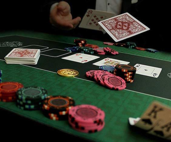 group of bucks playing poker