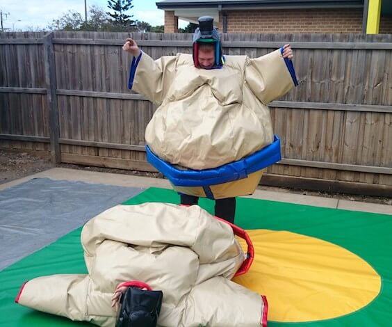 bucks sumo suit activity