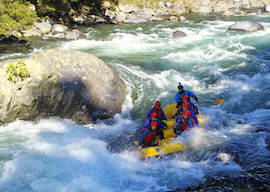 group of bucks white river rafting