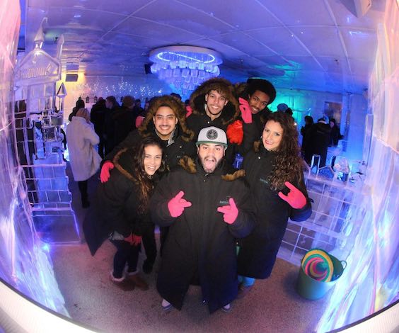 stag party at queenstown ice bar