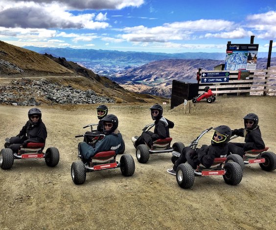 stag party ideas queenstown mountain carting