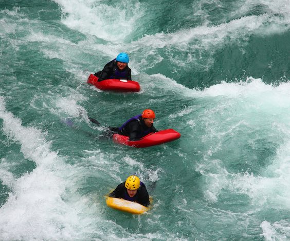 stag party ideas queenstown riverboarding