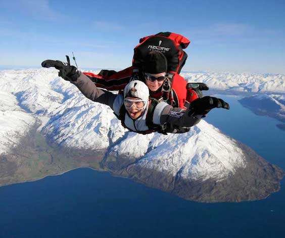 stag skydiving in queenstown