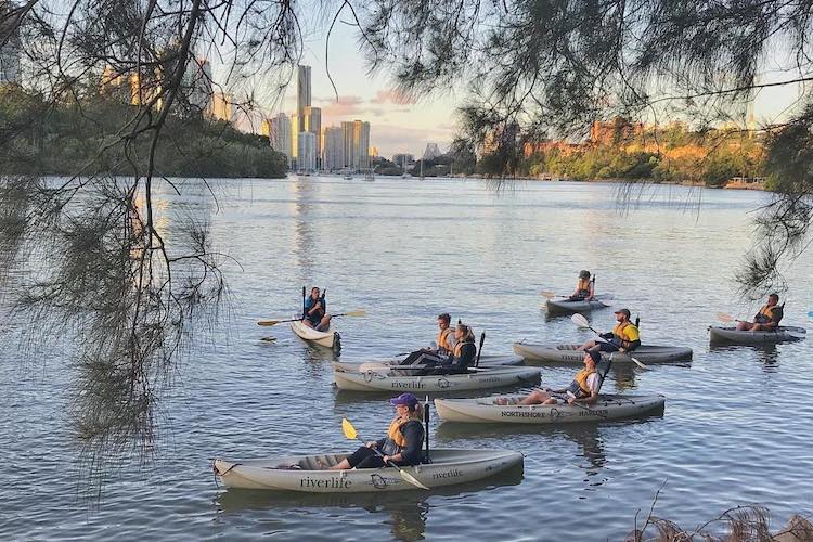 people kayaking in brisbane 