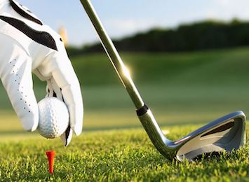 bucks playing golf on a bucks golf day