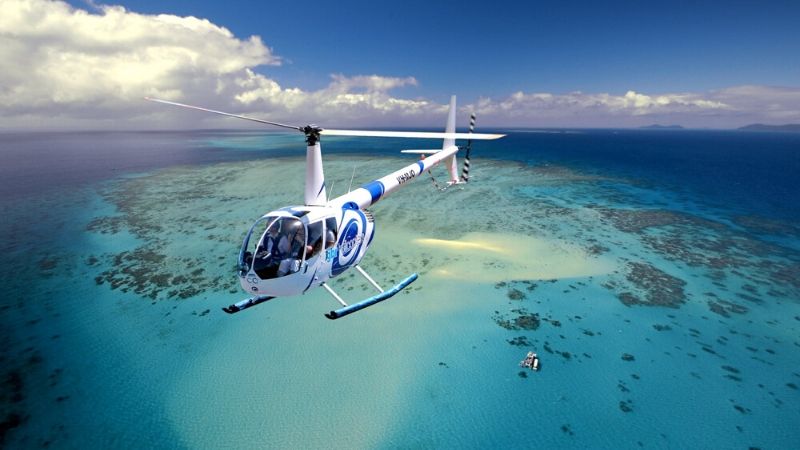 cairns great barrier reef helicopter tours