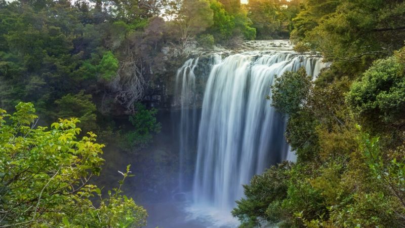 rainbow falls bay of islands new zealand