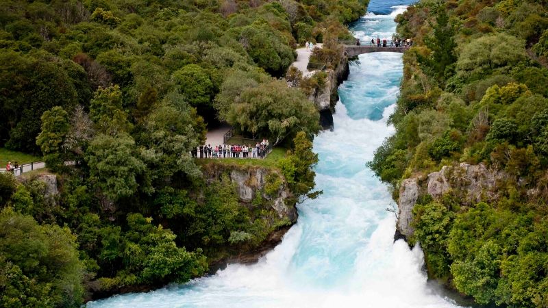 spa park to huka falls taupo nz