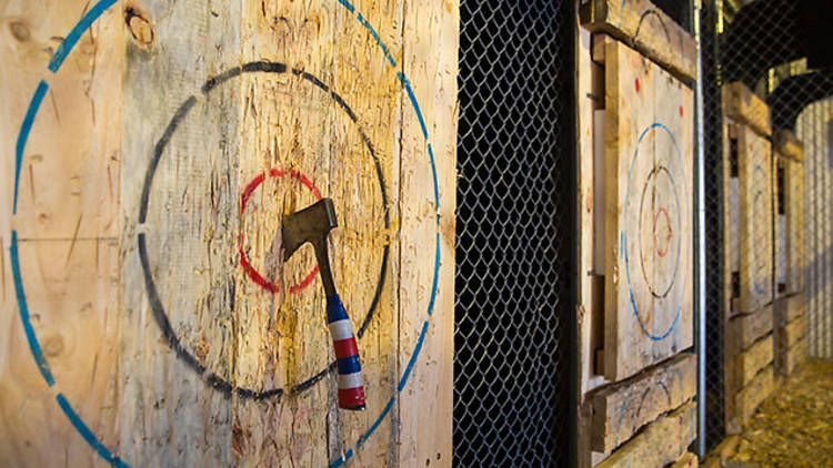 Indoor Bucks Activities Melbourne axe throwing